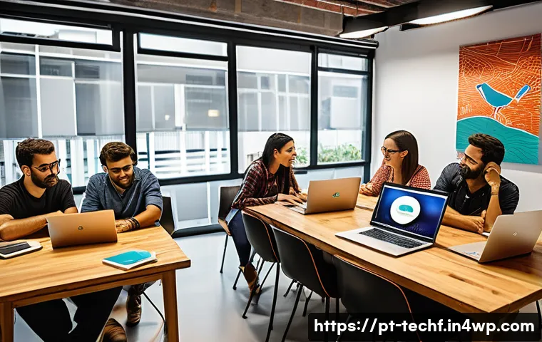 테크노피아 비전과 스타트업 생태계 - A vibrant Brazilian startup ecosystem scene in a modern co-working space in São Paulo, featuring div...